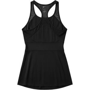 Nike Dri-FIT Racerback Tank Top Black Mesh Keyhole Tight Fit Womens XL